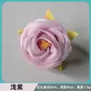 Cabeza de flor de camelia artificial tela de seda decoración del hogar diy hecho a mano estilo nacional accesorios para el cabello ambientación de boda utilería para fotografía de flores artificiales
