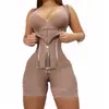 Espartilho Modelador de Cintura Plus Size Estilo Europeu e Americano com Alças Finas, Botões de Pressão, Zíper, Afunilamento da Cintura, Compressão Abdominal, Peça Única Justa