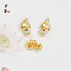 Venta al por mayor de fábrica Colgantes de Esmalte Chapados en Cobre Dorado Cabeza de Tigre Ciervo Gatito Gato Colgantes Pequeños Charms para Pulsera Collar DIY