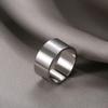 Anillo de Acero de Titanio Juego de Tres Piezas, Diseño que No se Desvanece, Apertura Niche, Juego Ajustable, Fabricante de Anillos Lisos
