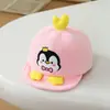 Gorra de béisbol infantil para ocio al aire libre, gorra de béisbol nueva de pana con pingüino para bebé, sombrero para el sol