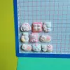 Resina Desenho Animado Urso Branco Rosa DIY Capa de Celular com Creme Acessórios de Resina Grampo de Cabelo Feito à Mão Elástico de Cabelo Material para Joias Kit