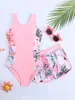 Novo Maiô de Uma Peça e Conjunto de Duas Peças Amazon para Meninas, Crianças e Adolescentes, 7-14 Anos, para Fontes Termais, Praia, Férias