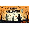 Tela de Fondo de Halloween Transfronteriza de Amazon Fuente Creativa Horror Atmósfera Festiva Decoración Colgante Foto Fiesta