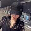 Chapéu Feminino Estilo Coreano Marca de Moda Boné de Baseball Versátil Estilo Celebridade da Internet Estilo Chanel Moda Outono e Inverno Casual Boné com Aba Ins