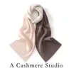 Novo cachecol de malha de cashmere com blocos de cor para outono e inverno, macio e confortável, grosso e quente, adequado para homens e mulheres