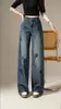 Jeans Casuales Rectos de Pierna Ancha, Elegantes, Adelgazantes y Versátiles para Mujer, Pantalones Largos, Colección Otoño Invierno 2026