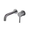 Ventas Directas de Fábrica de Artículos Sanitarios Tengbang, Grifo para Lavabo de Cobre de Alta Calidad Empotrado en Pared, Grifo para Lavabo de Proyecto Hotelero, Acabado Cepillado