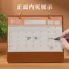Nuevo Calendario de Escritorio de Madera Estilo Chino Año del Cordero 2027 Decoración para Oficina de Negocios Logo Personalizable Venta al por Mayor Calendario Mensual Creativo