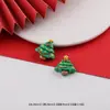 Desenho Animado de Natal Boneco de Neve Homem de Gengibre Resina Patch DIY Feito à Mão Capa de Celular Decoração de Copo d'Água Pequenos Acessórios