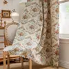 Decoración Navideña Americana Country Más Vendida de Amazon Dormitorio Sala de Estar Cortinas con Estampado Floral Blackout para Ventana Abuhardillada Venta al por Mayor de Fábrica