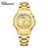 Chenxi 8222 Relógio Pulseira de Aço Transfronteiriço Casal Luminoso Impermeável Simples Moda Calendário de Negócios Relógio de Quartzo Masculino e Feminino