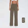 2026 Nuevos Pantalones de Yoga para Mujer Estilo Kardashian Sueltos Alta Elasticidad Finos Casuales Deportivos Pierna Recta