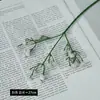 Flores artificiais de haste curta, gipsofila para decoração, gipsofila artificial de toque suave com três hastes, arranjo floral para buquês, flores artificiais