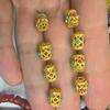 Accesorios de oro arena con cuentas Nepal oro antiguo accesorios DIY Wenwan pulsera con cuentas accesorios de pulsera cuentas espaciadoras