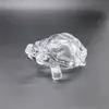 Tartaruga de Vidro de Cristal Transparente Tartaruga da Sorte Enfeites de Mesa de Escritório Enfeites Feng Shui Enfeites de Paisagismo para Aquário