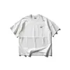Yidao Vintage 2026 Verão Novo Estilo Japonês Tendência Bordado Desconstruído Patchwork Design Casual Solto Unissex Manga Curta Camiseta