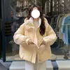 Jaqueta Acolchoada de Algodão de Inverno Nova Espessa, Corte Amplo, Petite, para o Trabalho, Dia a Dia, Estilo Fresco, Casaco de Algodão, Jaqueta Acolchoada de Algodão