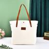 Bolsa de lona publicitaria en blanco para compras, bolso artístico para estudiantes, bolsa de lona, logotipo impreso personalizado
