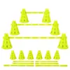 Set de vallas de cubo de señalización modular, disponible en varios colores, las vallas de entrenamiento se pueden montar y ajustar, estante para vallas de cubo de señalización
