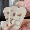 Calcetines de Dibujos Animados para Mujer, Bajos Finos de Verano Estilo Japonés Ins Dulces Lindos de Oso Calcetines Cortos, Calcetines Invisibles Transpirables