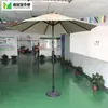 Lâmpada Solar Luminous LED Coluna Média Guarda-sol Manivela Guarda-sol de Praia ao Ar Livre Easley Repelente à Água Guarda-sol de Lazer para Pátio