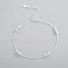Design de Moda Elegante Criativo Prata de Lei S925 Pulseira Feminina Vento INS Contas Pequenas Feijão Estilo Doce e Descolado Joias de Mão