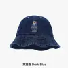 Nuevo Sombrero de Pescador Vaquero de Oso Japonés de Primavera y Verano para Mujer Sombrero de Cubeta de Sombrilla para Cabeza Grande Sombrero de Cubo Pequeño Vintage para Rostro