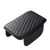 Almohadilla de reposabrazos central para coche transfronterizo, clásica, negra, resistente al desgaste por explosión, almohadilla antideslizante para caja de apoyabrazos, interior universal para coche