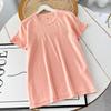 Pedido Diario [Serie de Nuevos Productos Primavera y Verano] Camiseta de Mujer Cuello Redondo Manga Corta Versátil 455758