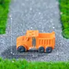 Excavadora de construcción de paisajismo en miniatura, vehículo de ingeniería, escena de tráfico vial, diorama, accesorios de decoración DIY, piezas de exhibición en miniatura