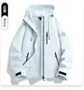 Conjunto de dos piezas de forro polar desmontable para exteriores estilo Luotuo para mujer, chaqueta de montañismo impermeable y a prueba de viento para hombre, compra grupal