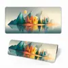 Alfombrilla de Ratón Extendida Estilo Antiguo Paisaje Extra Grande Oficina Antideslizante Resistente al Desgaste Pad de Escritorio Pad para Teclado de Juego Admite Personalización Según Dibujos