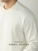 Tecelagem Waffle Premium! Camiseta Jacquard Pesado com Gola Redonda para Homem, Cor Sólida, Estilo Casual com Design de Cordão