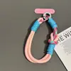 Lanyard de muñeca a juego de color, funda de teléfono corta anti-pérdida, color nuevo de dopamina, alto valor de color, junta de tarjeta de color para hombres y mujeres
