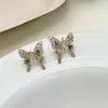 [Borboleta Fantasma Verde] Brincos de Borboleta Zircônia Colorida Cintilante, Brincos Simples de Luxo Leve de Alta Qualidade Vintage para Uso Diário Feminino