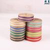Cor misturada tecido peixe cânhamo de seda 2,5 cm peixe natural cânhamo de seda diversidade de cores diy decoração de casa simples retro