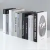 Livro Falso adereços de simulação modelo de livro decoração de luxo leve ins decoração decoração sala de estar decoração para móvel de TV estilo nórdico