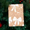 Papel de Regalo Blanco Popular Transfronterizo para Navidad Rollo Grande de 3m10m Papel de Regalo Papel Kraft Amarillo Retro
