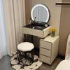 Nuevo Tocador Moderno Simple Estilo Crema Tocador Pequeño Apartamento Tocador de Lujo Ligero Tocador de Pizarra Completo