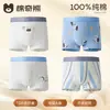 100% AlgodónRopa Interior Infantil Clase A Algodón Puro Calzoncillos tipo bóxer Protección de Lujo Refuerzo de Algodón Puro Niños Medianos y Mayores Calzoncillos tipo bóxer