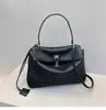 Bolsa Feminina Transversal de Couro Genuíno Mais Vendida no Exterior Bolsa de Ombro Crossbody de Axila Portátil Nova Bolsa Tote Feminina de Alta Qualidade Grande Capacidade
