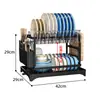 Escurridor de platos de cocina, estante de almacenamiento de platos, escurridor de secado de tazones para encimera de cocina, escurridor de platos de almacenamiento pequeño, escurridor de platos