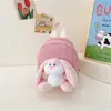 Bolsa Suave y Linda de Dibujos Animados para Niñas para Salir Mochila de Conejo Moderna Mini Linda de Dibujos Animados Mochila Escolar de Jardín de Infancia