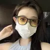 Jiao Xia 2022 Novos Óculos de Sol Dobráveis Femininos Verão Protetor Solar Chá Cyber Celebridade Polarizados Anti-UV Óculos de Sol Tendência