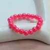 Pulseiras de Contas Infantis, Pulseiras Elásticas Coloridas de Pérolas Sintéticas, Acessórios Fofos de Desenho Animado para Meninas Pequenas, Presentes de Jardim de Infância
