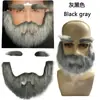 Barba Falsa Halloween Barba Realista e Sobrancelhas Suprimentos para Festa Barba Postiça Barba de Cavalheiro Barba de Pirata Barba Masculina