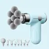 Pistola de Massagem Muscular para Tecido Profundo Multi-Cabeça Transfronteiriça com 9 Cabeças de Massagem para Fitness em Casa Mini Uso nos Ombros e Pescoço