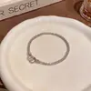 Pulseira Ajustável Full Diamond Zircônia Estilo Coreano 2025 Novo Design de Nicho Joia de Mão Versátil Joias Simples Exquisite