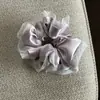 Goma para el pelo de satén con encaje de perlas estilo coreano, Diadema de alta gama, Cuerda grande para el pelo, Accesorio para el pelo, Nuevo accesorio para el pelo de primavera y verano